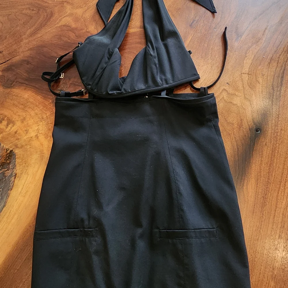 Jacquemus Black Strappy Cutout Mini Dress Size FR40 - Picture 6 of 6